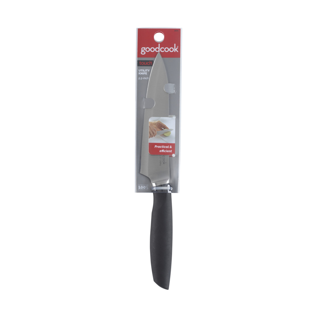  Good Cook 6-Inch Fine Edge Cook's Knife,Silver/Black