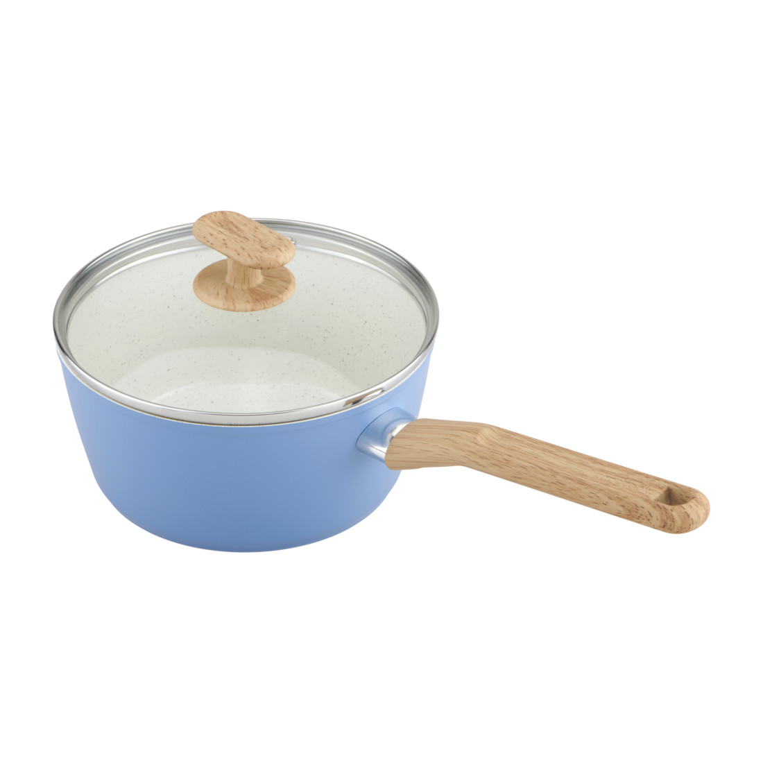 GoodCook Healthy Ceramic Titanium-infused Sauce pan, 2 Quart, Light Blue -  GoodCook
