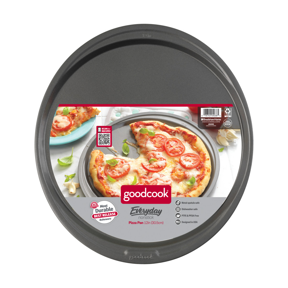 Taste of Home 14 Non Stick Metal Pizza Pan