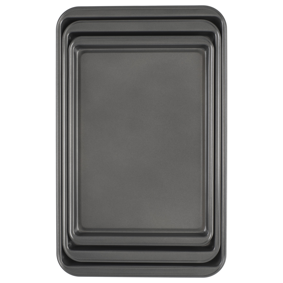 GoodCook Nonstick Cookie Sheet, 3-piece set, Small, Medium, Large