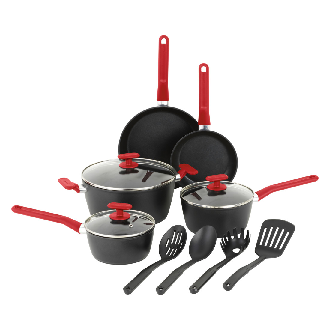 Pots & Pans 12 Pc Aluminum Nonstick Cookware Set