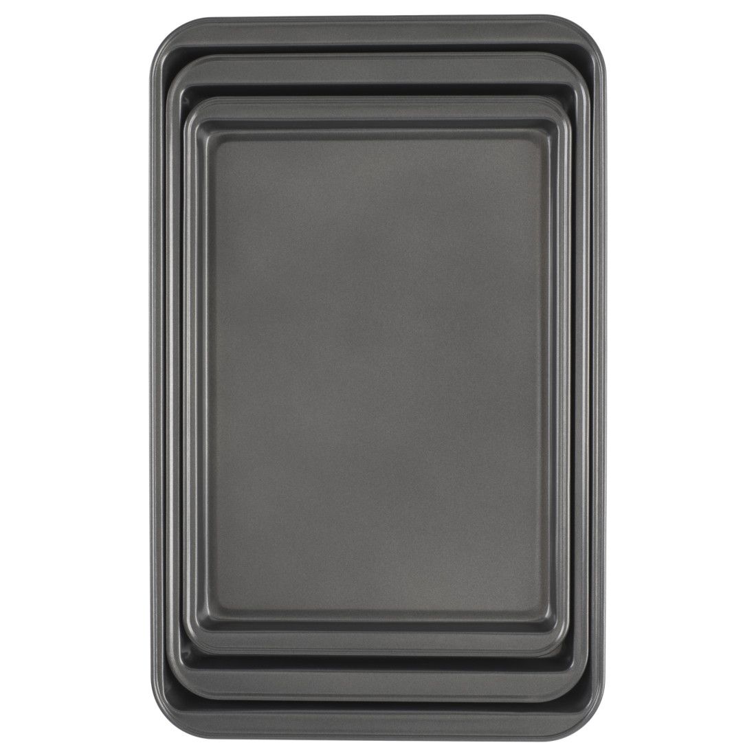Home Basics Non-stick 15” x 21” Steel Baking Sheet, Grey