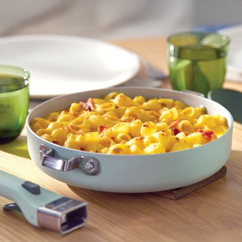 Meal coming to the table with Removable Handle Cookware